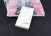 Samsung Galaxy Core Prime Gizli Mknatsl Yan Kapakl Beyaz Deri Klf - Resim: 1