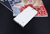 Samsung Galaxy J5 Prime Gizli Mknatsl Yan Kapakl Beyaz Deri Klf - Resim: 1