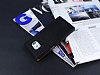 Samsung Galaxy S6 Edge Gizli Mknatsl Yan Kapakl Siyah Deri Klf - Resim: 2