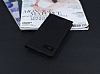 Sony Xperia C4 Gizli Mknatsl Yan Kapakl Siyah Deri Klf - Resim: 1