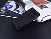 Sony Xperia E5 Gizli Mknatsl Yan Kapakl Siyah Deri Klf - Resim: 2