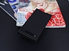 Sony Xperia XA Ultra Gizli Mknatsl Yan Kapakl Siyah Deri Klf - Resim: 1