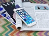 Eiroo Prism iPhone 6 / 6S Silikon Kenarl Silver Rubber Klf - Resim: 1