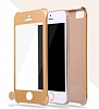 Eiroo Protect Fit iPhone SE / 5 / 5S 360 Derece Koruma Gold Rubber Klf - Resim: 4