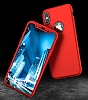 Eiroo Protect Fit iPhone X / XS 360 Derece Koruma Silver Rubber Klf - Resim: 2