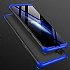 Zore GKK Ays Realme 6i 360 Derece Koruma Siyah-Mavi Rubber Klf - Resim: 1