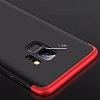 Zore GKK Ays Samsung Galaxy S9 Plus 360 Derece Koruma Siyah-Krmz Rubber Klf - Resim: 5