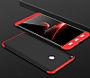 Zore GKK Ays Xiaomi Mi Max 2 360 Derece Koruma Siyah-Krmz Rubber Klf - Resim: 1