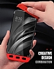 Zore GKK Ays Xiaomi Redmi Note 4 / Redmi Note 4x 360 Derece Koruma Siyah-Krmz Rubber Klf - Resim: 1