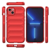 Eiroo Puffer iPhone 15 Krmz Silikon Klf - Resim: 2