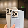 Eiroo Qstand iPhone 12 Pro Lacivert Silikon Klf - Resim: 2