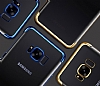 Eiroo Radiant Huawei P9 Lite 2017 Gold Kenarl effaf Rubber Klf - Resim: 3