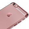 Eiroo Radiant iPhone 6 / 6S Krmz Kenarl effaf Rubber Klf - Resim: 2