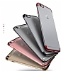 Eiroo Radiant iPhone 6 / 6S Krmz Kenarl effaf Rubber Klf - Resim: 9