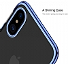 Eiroo Radiant iPhone X / XS Siyah Kenarl effaf Rubber Klf - Resim: 1