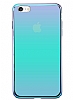 Eiroo Reflection iPhone 6 / 6S Tam Kenar Koruma Mavi Rubber Klf - Resim: 2