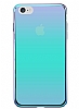 Eiroo Reflection iPhone 7 / 8 Tam Kenar Koruma Mavi Rubber Klf - Resim: 2