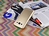Eiroo Resistant Samsung Galaxy Grand 2 ift Katmanl Metal Gold Klf - Resim: 1