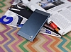 Eiroo Resistant Sony Xperia Z1 ift Katmanl Metal Dark Silver Klf - Resim: 1