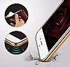 iPhone 7 Plus / 8 Plus Diki zli Kahverengi Silikon Klf - Resim: 6