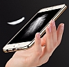 iPhone 7 Plus / 8 Plus Diki zli Kahverengi Silikon Klf - Resim: 1
