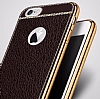 iPhone 7 / 8 Diki zli Kahverengi Silikon Klf - Resim: 7