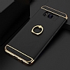 Eiroo Ring Fit Samsung Galaxy S8 Plus Selfie Yzkl Siyah Rubber Klf - Resim: 1