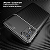 Eiroo Rugged Carbon Realme 7 Siyah Silikon Klf - Resim: 2