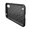 Eiroo Rugged Carbon Samsung Galaxy A01 Lacivert Silikon Klf - Resim: 3