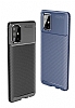 Eiroo Rugged Samsung Galaxy A71 Lacivert Silikon Klf - Resim: 1