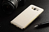 Eiroo Samsung Galaxy A5 Metal Kenarl Beyaz Deri Klf - Resim: 2