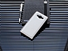 Eiroo Samsung Galaxy A5 Metal Kenarl Beyaz Deri Klf - Resim: 7