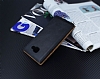 Samsung Galaxy A7 2016 Gizli Mknatsl ift ereveli Siyah Deri Klf - Resim: 2