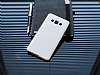 Eiroo Samsung Galaxy A7 Metal Kenarl Beyaz Rubber Klf - Resim: 2
