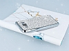 Eiroo Samsung Galaxy A8 Tal Silver Silikon Klf - Resim: 2