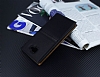 Samsung Galaxy A9 Gizli Mknatsl ift Pencereli Siyah Deri Klf - Resim: 1