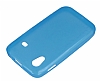 Samsung Galaxy Ace S5830 Ultra nce effaf Mavi Silikon Klf - Resim: 4