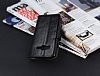 Eiroo Samsung Galaxy Ace 4 Buckle Standl Czdanl Siyah Deri Klf - Resim: 1