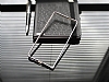 Eiroo Sony Xperia C5 Ultra Gold izgili Metal Bumper ereve Silver Klf - Resim: 1