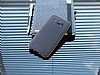 Eiroo Samsung Galaxy E5 Metal Kenarl Siyah Rubber Klf - Resim: 1