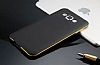 Eiroo Samsung Galaxy E7 Metal Kenarl Siyah Rubber Klf - Resim: 1