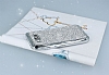 Eiroo Samsung Galaxy E7 Tal Silver Silikon Klf - Resim: 1