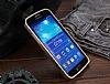 Eiroo Samsung Galaxy Grand 2 Gold Metal Bumper ereve Klf - Resim: 2