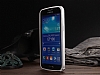 Eiroo Samsung Galaxy Grand 2 Silver Metal Bumper ereve Klf - Resim: 5