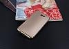 Eiroo Samsung Galaxy J7 Prime / J7 Prime 2 3 1 Arada Gold Kenarl Rose Gold Silikon Klf - Resim: 1