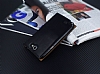 Samsung N7100 Galaxy Note 2 Gizli Mknatsl Pencereli Siyah Deri Klf - Resim: 1