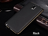 Eiroo Samsung Galaxy Note 3 Metal Kenarl Siyah Rubber Klf - Resim: 4