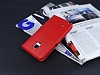 Samsung Galaxy Note Edge Gizli Mknatsl Standl Krmz Deri Klf - Resim: 2