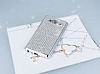 Eiroo Samsung Galaxy On7 Tal Silver Silikon Klf - Resim: 1