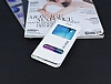 Samsung Galaxy S6 Edge Gizli Mknatsl ift Pencereli Beyaz Klf - Resim: 1